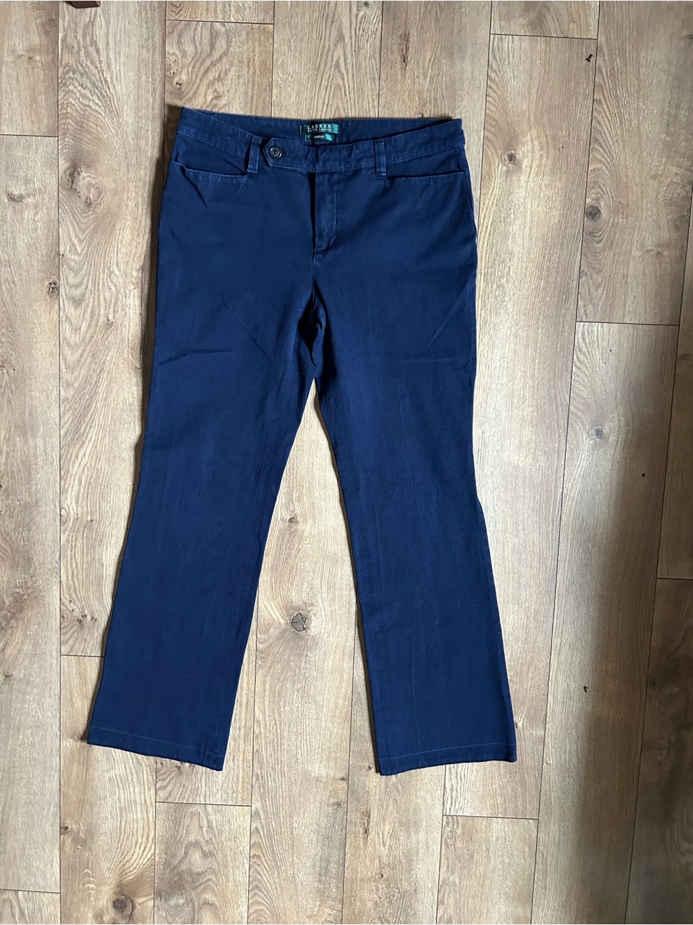 Ralph Lauren Adelle Navy Tailored Dress Pants